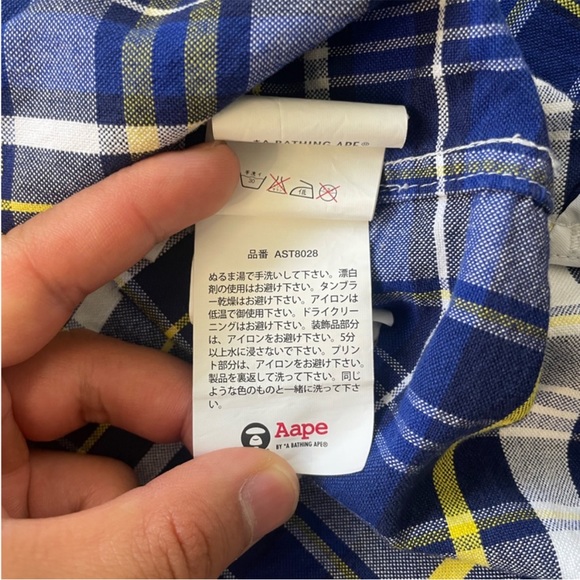 Bathing Ape Flannel Button Down Shirt (M) - Picture 13 of 15